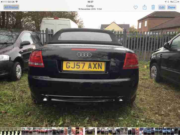 2007 AUDI A4 S LINE TDI 140 BLACK convertible