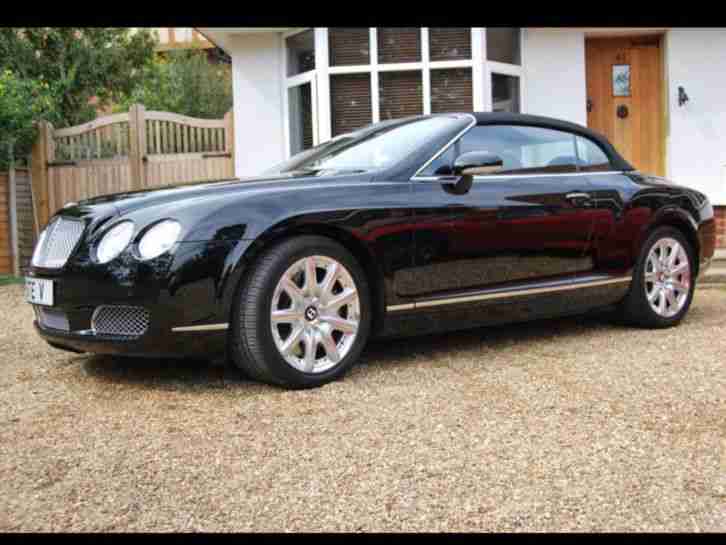 2007 BENTLEY CONTINENTAL GTC AUTO BLACK