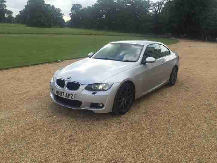 2007 BMW 320D COUPE M SPORT AUTOMATIC SILVER MV3 18" ALLOYS, LEATHERS, XENONS