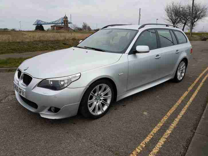 2007 BMW 520D M SPORT TOURING SILVER - FSH - VGC - FULL MOT - FULL SPEC CAR