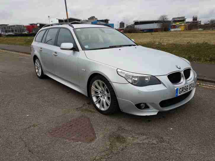 2007 BMW 520D M SPORT TOURING SILVER - FSH - VGC - FULL MOT - FULL SPEC CAR