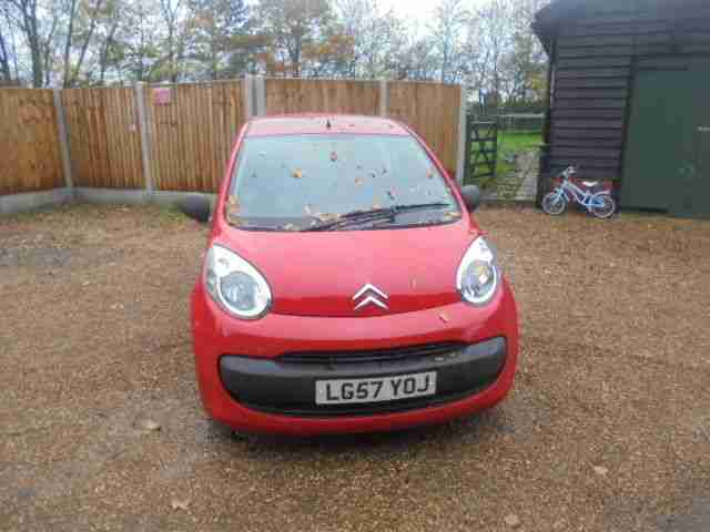 2007 CITROEN C1 VIBE 3-DOOR RED 1 OWNER 51,000 MILES FULL MOT & SERVICE HISTORY