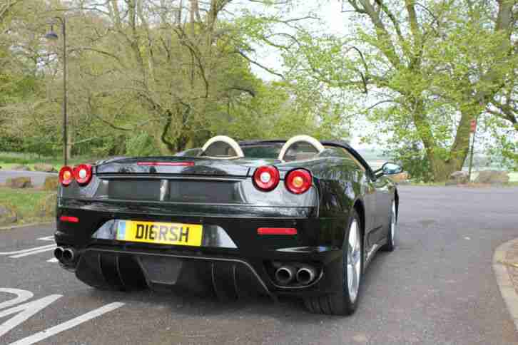 2007 FERRARI F430 SPIDER F1 BLACK, CREAMA LEATHER, CARBON SCUDERIA GRILLE