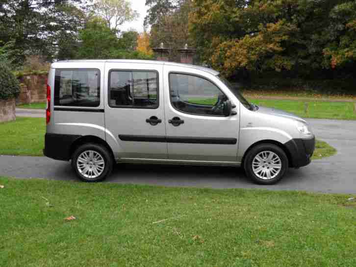2007 FIAT DOBLO ACTIVE M-JET 1.9 TURBO DIESEL 120BHP MET / SILVER ONE LADY OWNER