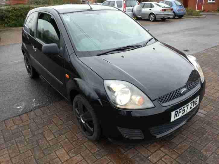 2007 FORD FIESTA STYLE CLIMATE AUTOMATIC BLACK LOW MILEAGE 59K NEW MOT