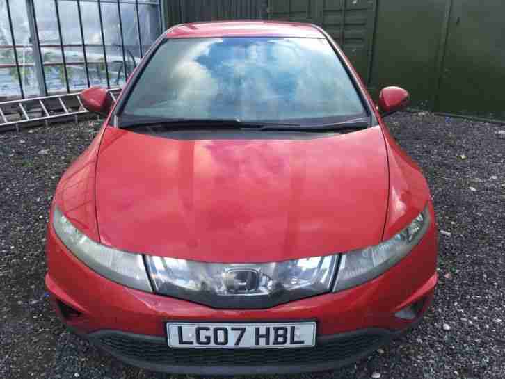 2007 HONDA CIVIC SE I VTEC 5DR HATCHBACK 6 SPEED MANUAL PETROL NO KEY