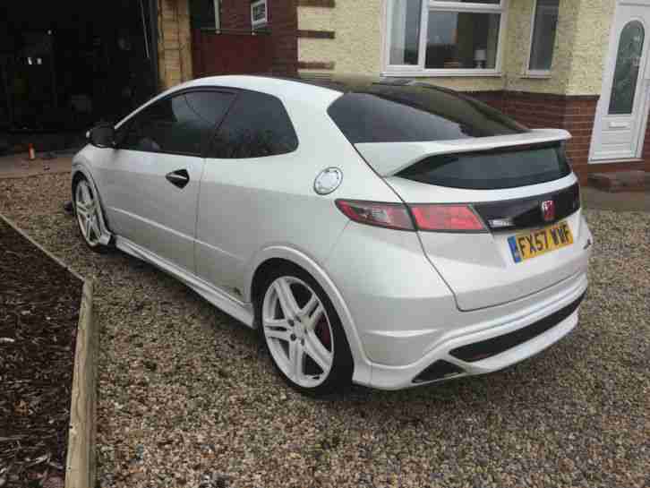 2007 HONDA CIVIC TYPE-R GT I-VTEC WHITE low miles for repair