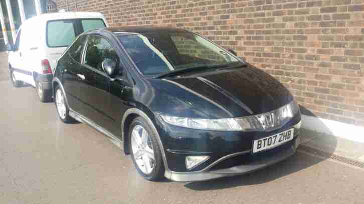2007 HONDA CIVIC TYPE-S GT I-CTDI BLACK **SAT NAV, REVERSE CAMERA*