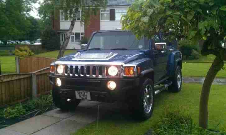 Hummer BLUE. Hummer car from United Kingdom