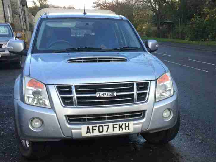 2007 ISUZU RODEO 2.5 TD DENVER DOUBLECAB PICKUP SILVER 135k, Canopy Towbar + VAT