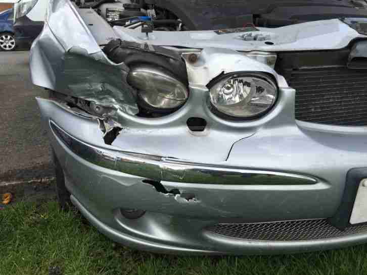 2007 JAGUAR X-TYPE SE D SILVER SALVAGE DAMAGED REPAIRABLE