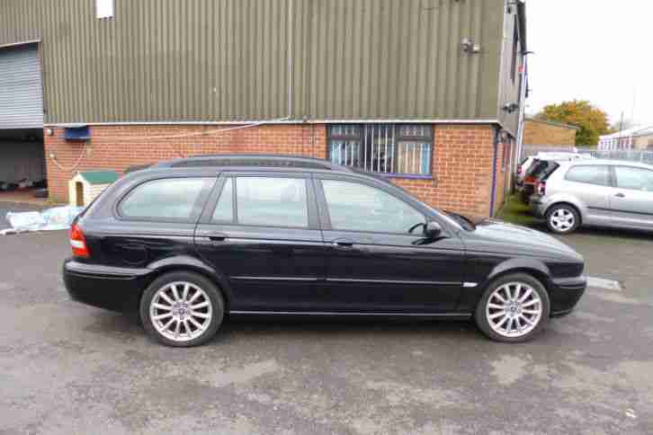 2007 JAGUAR X TYPE SPORT DIESEL ESTATE BLACK 11 MONTH MOT LEATHERS *UK DELIVERY*