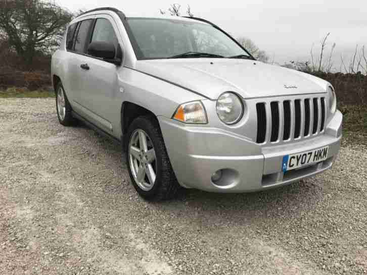 2007 JEEP COMPASS LIMITED CRD SILVER/DIESEL/FULL LEATHER