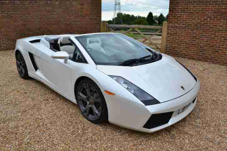 2007 LAMBORGHINI GALLARDO SPYDER AUTO WHITE