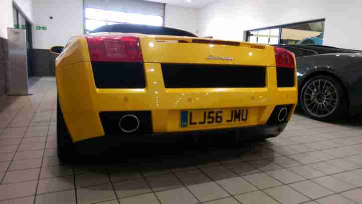 2007 LAMBORGHINI GALLARDO SPYDER MANUAL GIALLO MIDAS YELLOW RARE MINT CONDITION