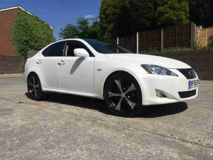 2007 LEXUS IS 220d SE WHITE SAT NAV DVD 20" ALLOYS CRUISE REVERSING CAMERA 250