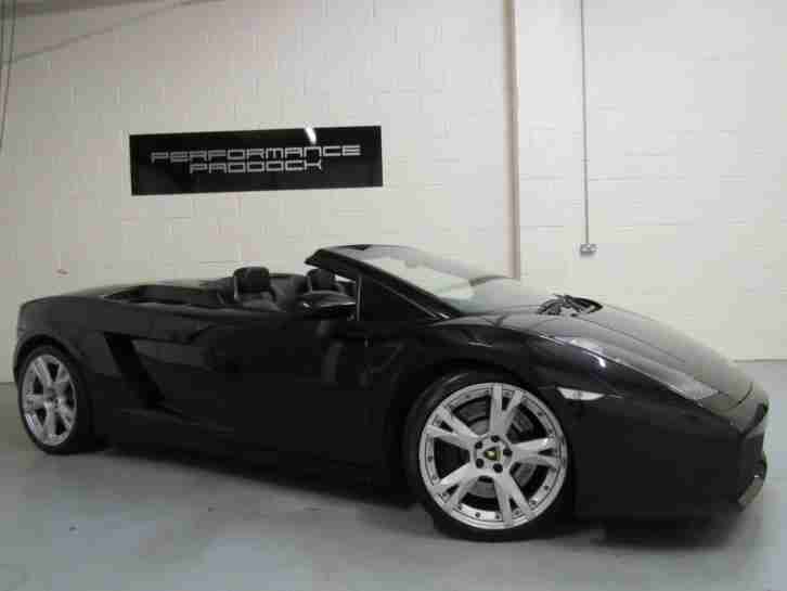 2007 Lamborghini Gallardo 5.0 V10 ( 520bhp ) Spyder Manual Convertible Black