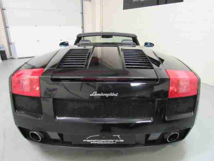 2007 Lamborghini Gallardo 5.0 V10 ( 520bhp ) Spyder Manual Convertible Black