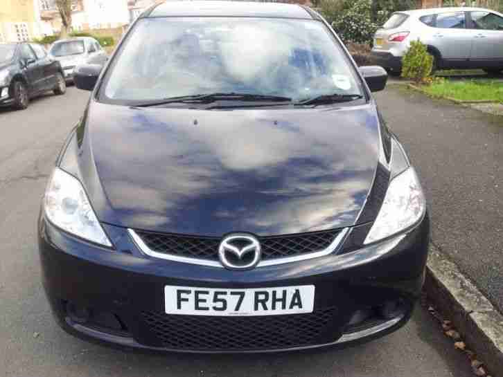 2007 MAZDA 5 TS D BLACK 7 Seater direct injection diesel 1 yr MOT Good condition