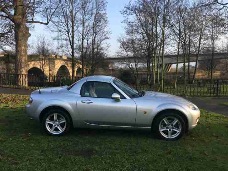 2007 MAZDA MX 5 COUPE SUNLIGHT SILVER NO RESERVE STUNNING & RARE COUPE CABRIOLET