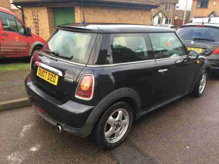 2007 MINI COOPER BLACK LOW MILEAGE SPARES OR REPAIRS NONE RUNNER