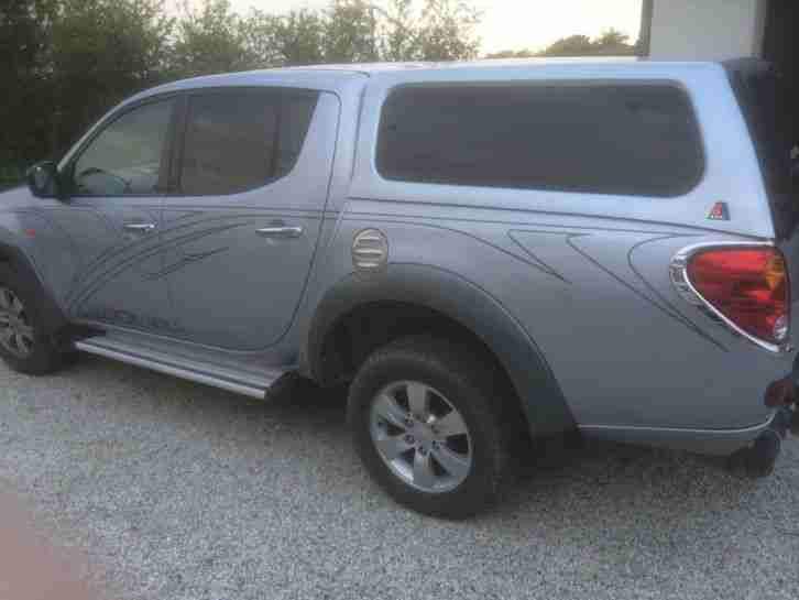 2007 MITSUBISHI L200 ANIMAL DI-D D/C AUTO SILVER WITH CANOPY NO VAT