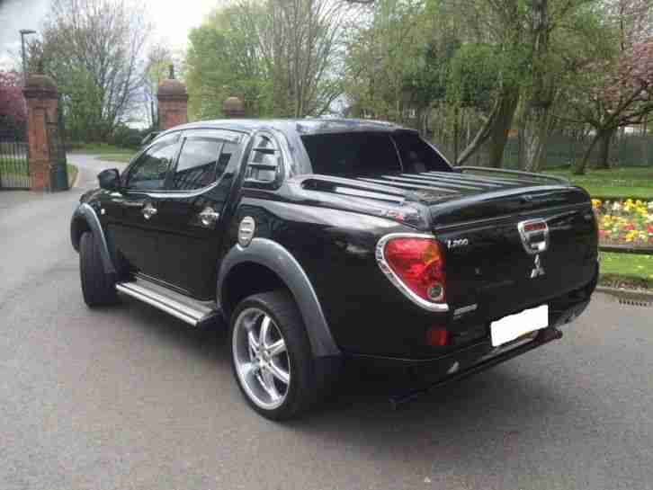 2007 MITSUBISHI L200 DIAMOND AUTO BLACK SAT NAV DOUBLE CAB LEATHER 4X4 NO VAT