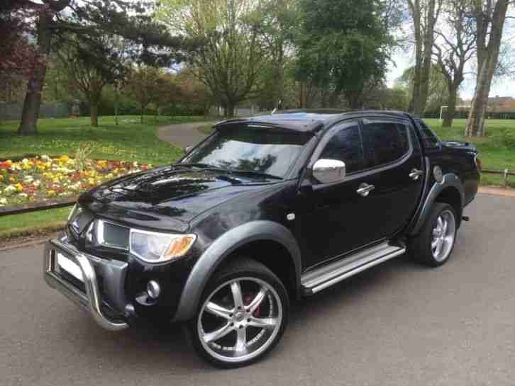 2007 MITSUBISHI L200 DIAMOND AUTO BLACK SAT NAV DOUBLE CAB LEATHER 4X4 NO VAT