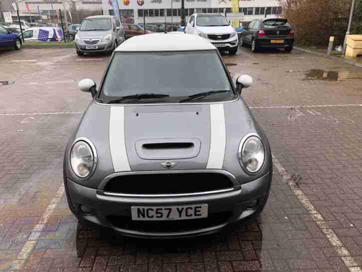 2007 Mini Cooper S Grey with White Roof