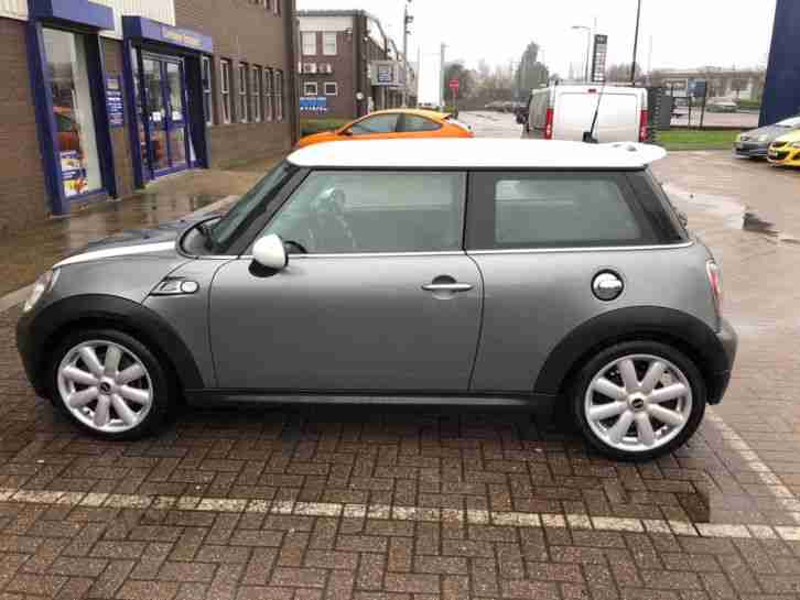 2007 Mini Cooper S Grey with White Roof