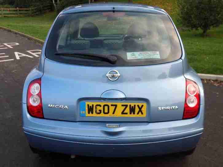 2007 NISSAN MICRA SPIRITA HATCHBACK PETROL