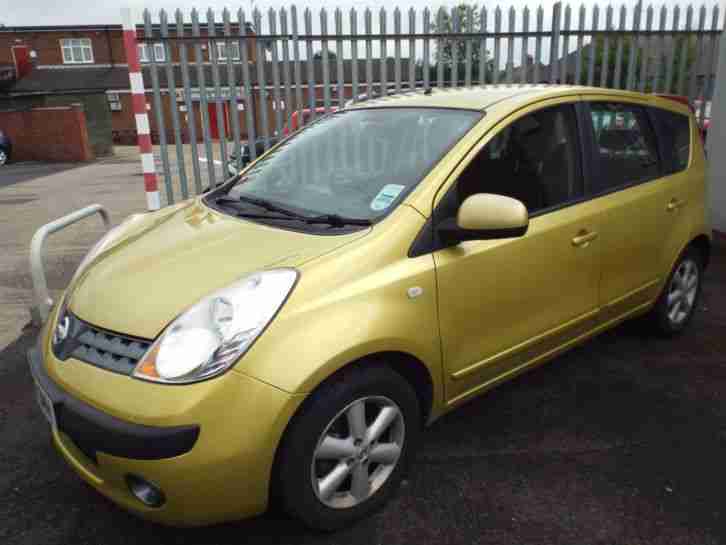 2007 NISSAN NOTE SE 1 FORMER KEEPER 12 MONTH MOT AIR CON ALLOYS PETROL