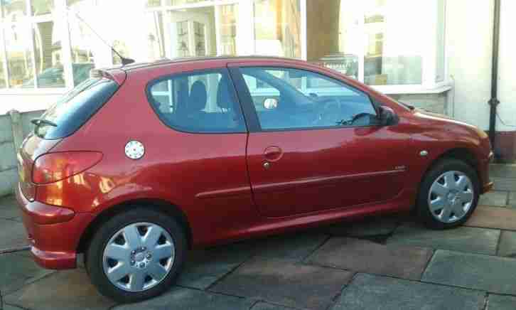 2007 PEUGEOT 206 LOOK S-A RED - LOW MILEAGE AUTOMATIC - Great little runner