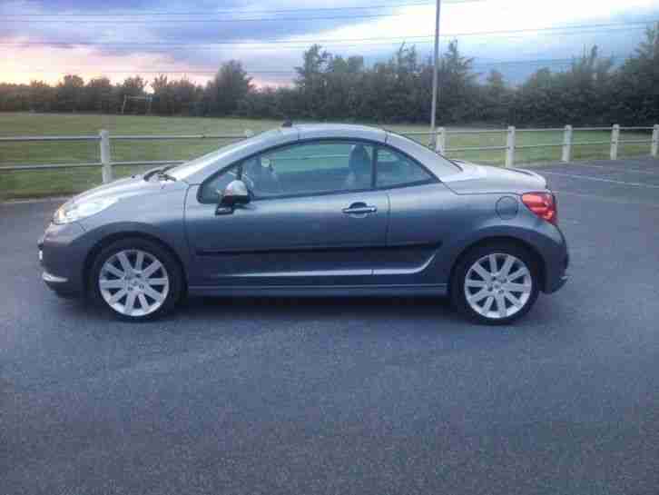 2007 PEUGEOT 207 CC 1.6 16V GT 2 DOOR MANUAL CONVERTIBLE PETROL STEEL GREY