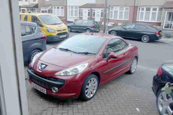 2007 PEUGEOT 207 GT CC RED 39707 miles Mot 11/2016 £2699