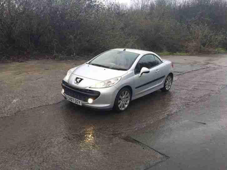 2007 PEUGEOT 207 GT CC SILVER CONVERTIBLE