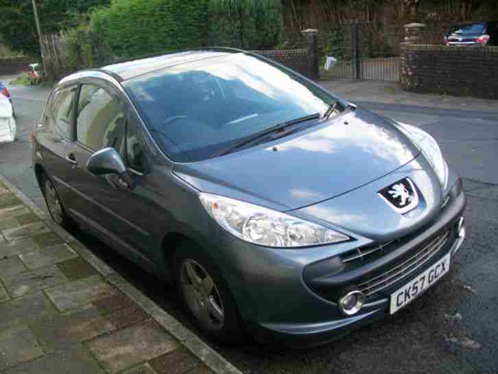 2007 PEUGEOT 207 SPORT,57 PLATE,GREY,PANORAMIC ROOF,LOW MILEAGE