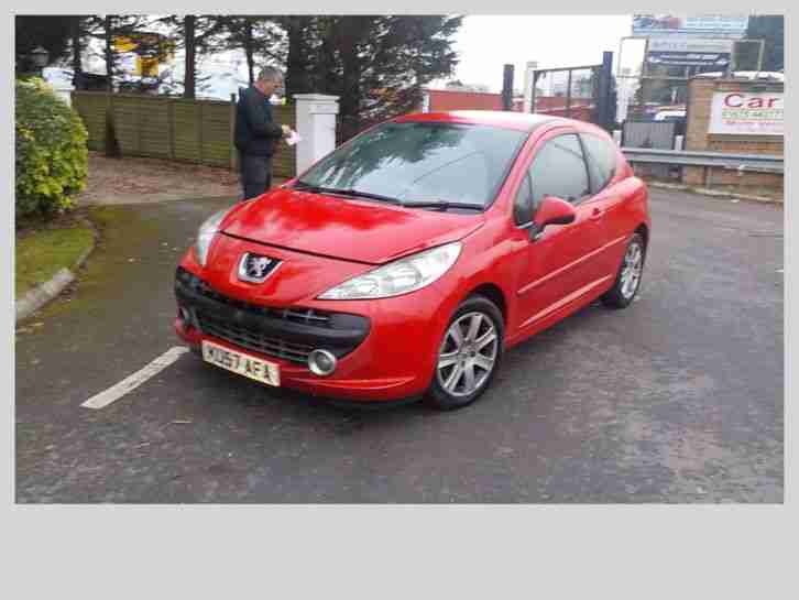 2007 PEUGEOT 207 SPORT AUTO RED