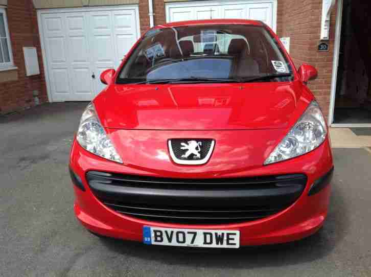 2007 PEUGEOT 207 URBAN RED 1.4 PETROL