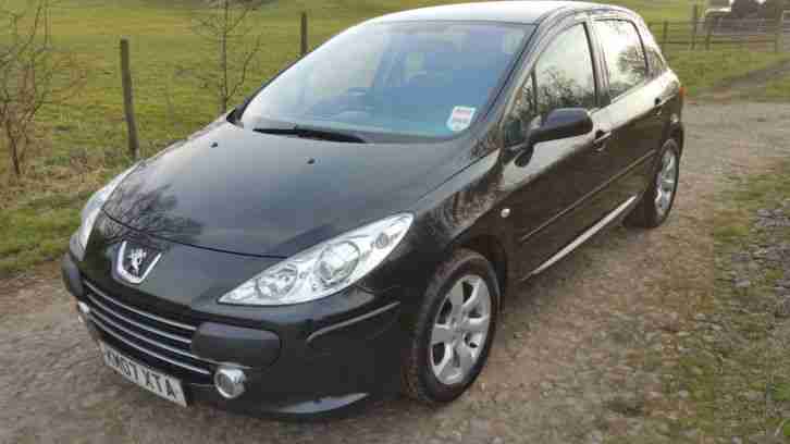 2007 PEUGEOT 307 S BLACK