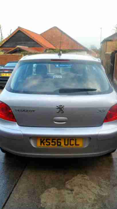 2007 PEUGEOT 307 S SILVER 2007 MANUAL FSH 82000 MILES