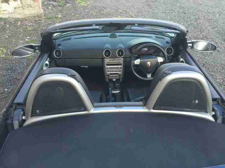 2007 PORSCHE BOXSTER 2.7 CARERRA ALLOY WHEELS BLACK LEATHER SEATS * GOOD SPEC