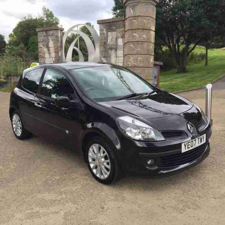 2007 RENAULT CLIO DYNAMIQUE S 1.4 16v BLACK 83,000 miles
