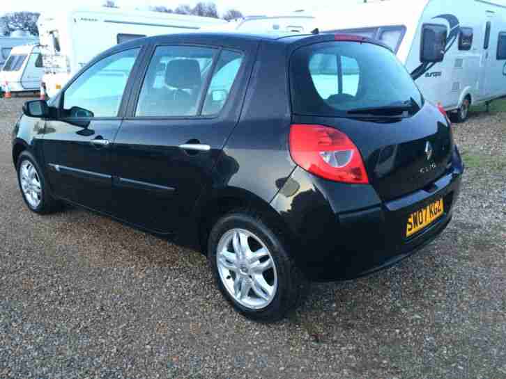 2007 RENAULT CLIO DYNAMIQUE cat d BLACK SALVAGE DAMAGED REPAIR 207 C3 FABIA POLO