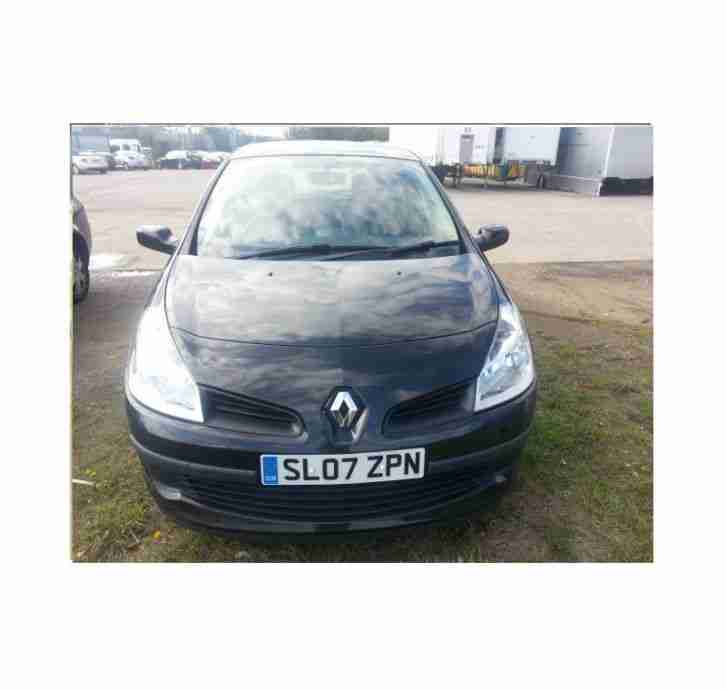 2007 RENAULT CLIO RIP CURL 1.2 16V 3 DOOR MANUAL, BLACK 57K MILES, MOT SEPT 2015