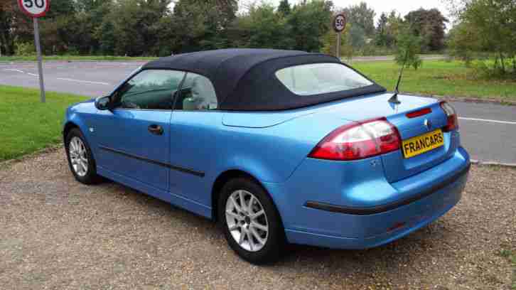 2007 SAAB 9-3 1.8T LINEAR CONVERTIBLE, SAAB + 1 OWNER, FULL SERVICE HISTORY
