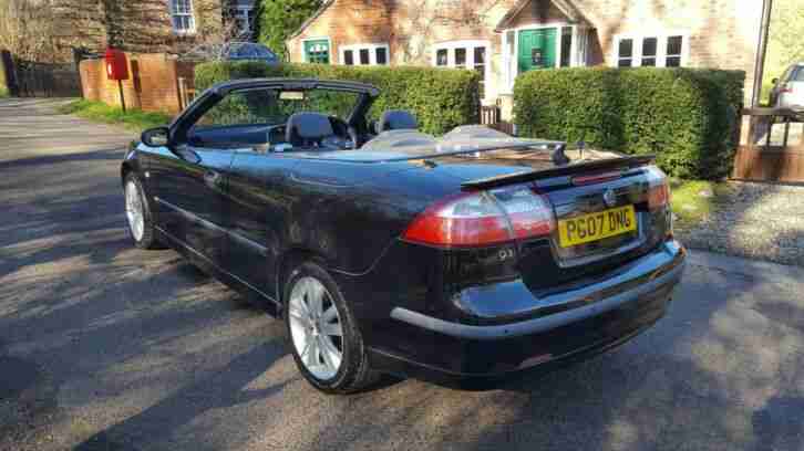 2007 SAAB 9-3 1.9 TID VECTOR CONVERTIBLE MANUAL BLACK FSH YEAR MOT SPARES REPAIR