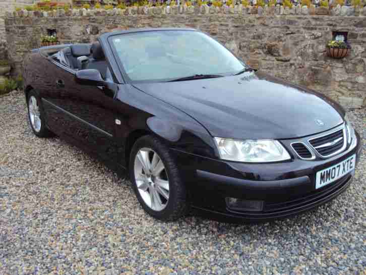 2007 SAAB 9-3 VECTOR TURBO DIESEL ANNIVERSARY EDITION BLACK WITH LEATHER TRIM