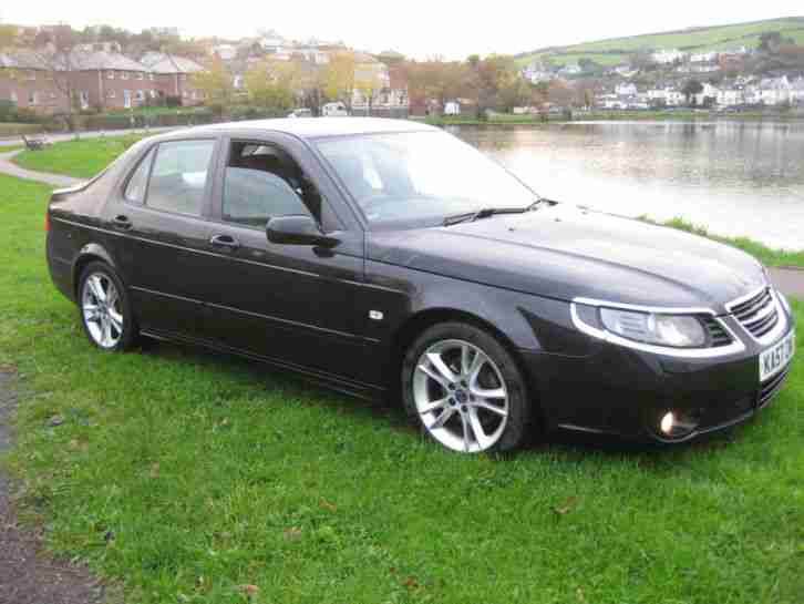 2007 SAAB 9-5 VECTOR SPORT 2.0T TURBO BLACK LEATHER LOW MILES FSH NEW MOT