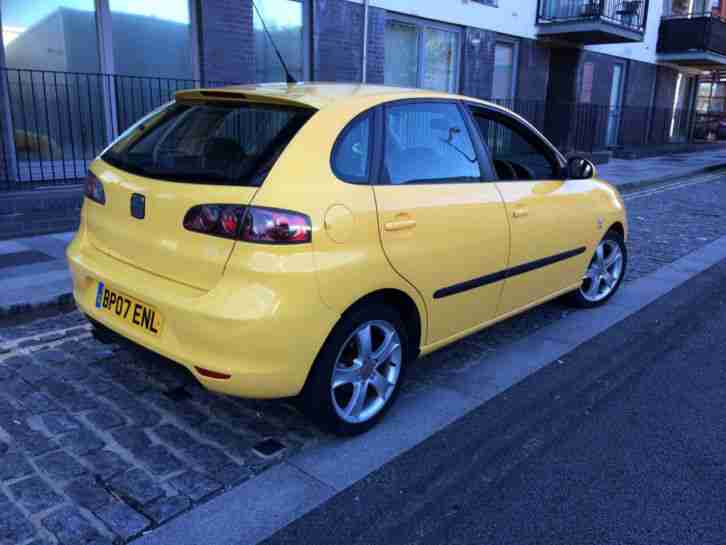 2007 SEAT IBIZA SPORT 1.9 TDI YELLOW, FULL 12 MONTHS MOT, £130 TAX AYEAR, S/H